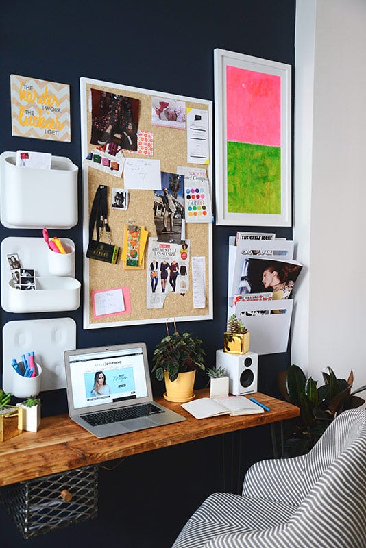 home office makeover, style girlfriend, homepolish