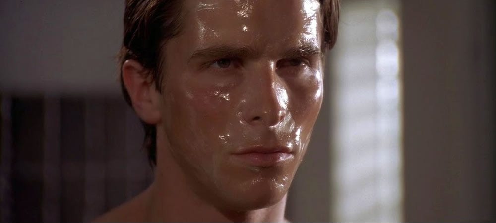 american psycho skincare, last-minute guys halloween costumes