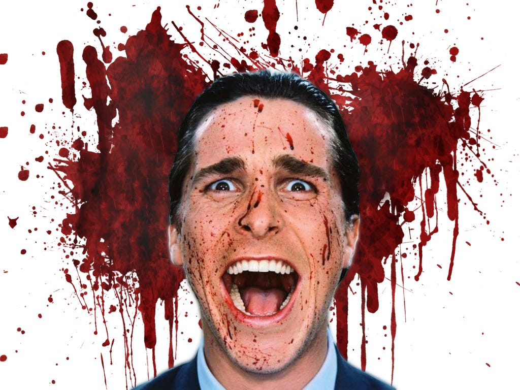 american psycho, brett easton ellis, christian bale, great pores, grooming, men’s fashion, men’s skincare, murder, Partnered Story, patrick bateman, steal his look, Style Girlfriend