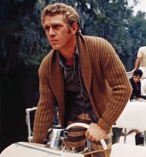 steve mcqueen fisherman sweater