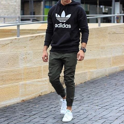 outfits with adidas joggers