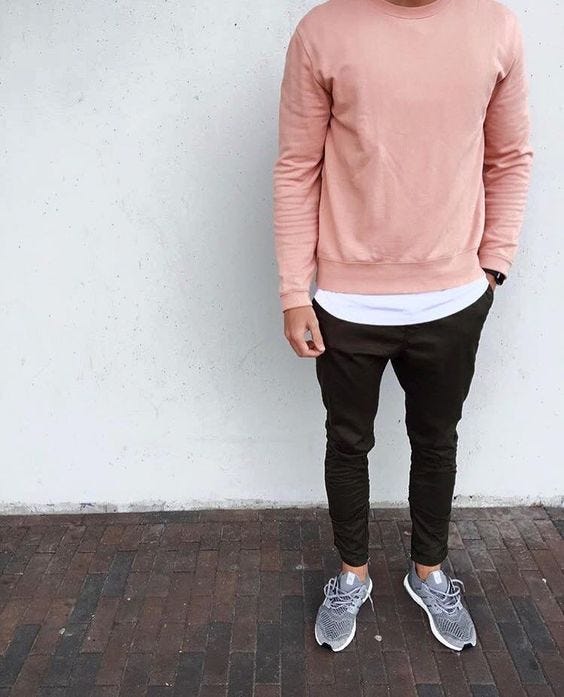 Pink Dress Pants with Socks Outfits For Men (4 ideas & outfits)