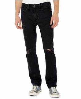 levi's distressed jeans mens black