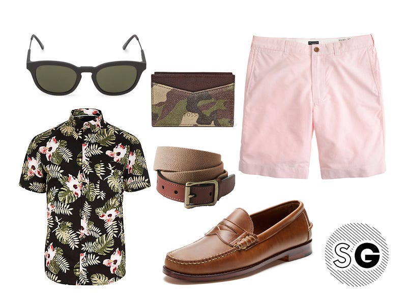 how to wear loafers with shorts