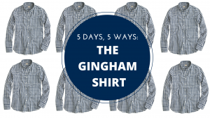 men's style, gingham shirt, summer wardrobe, j.crew, polo