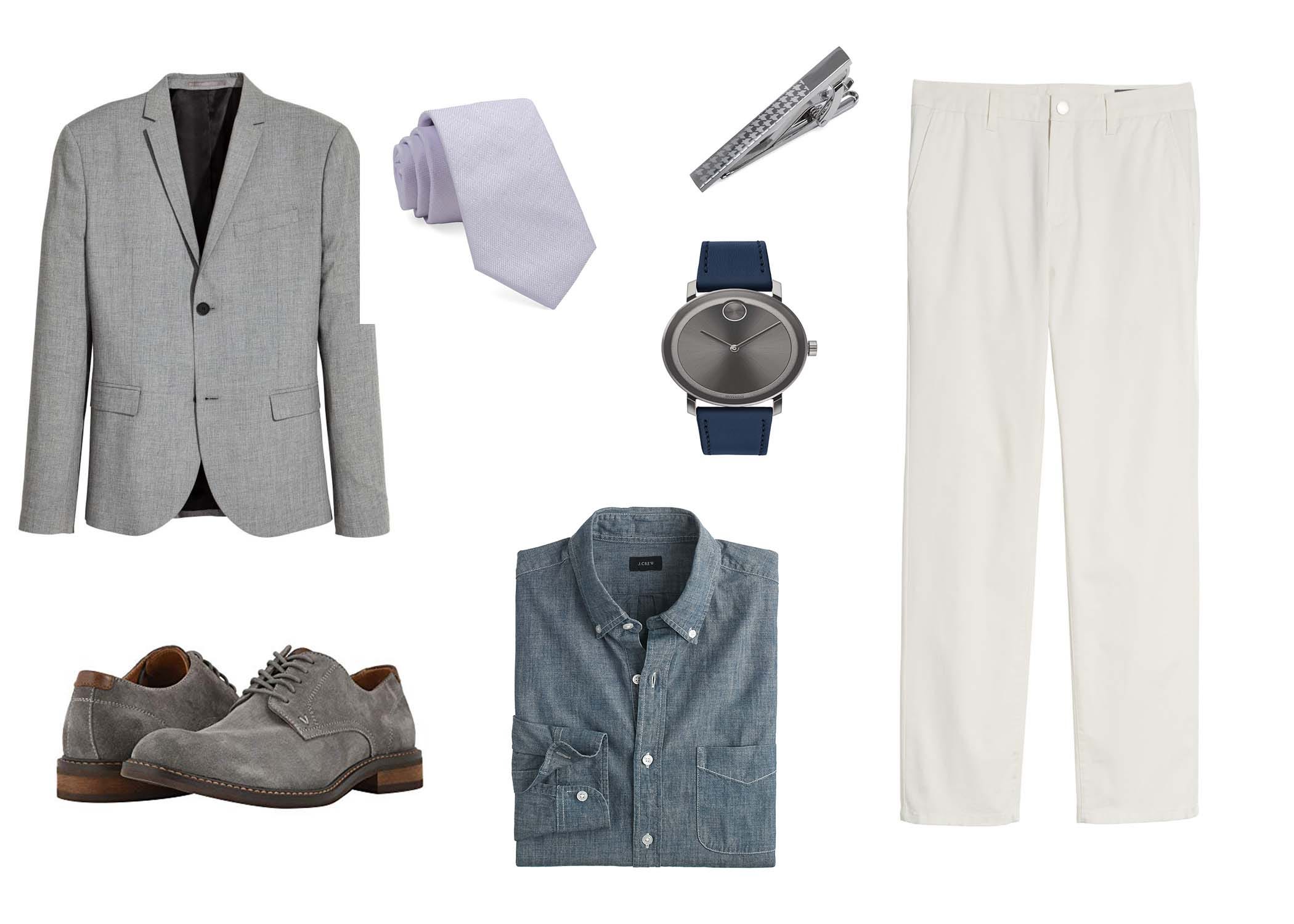 how to wear a chambray shirt at work