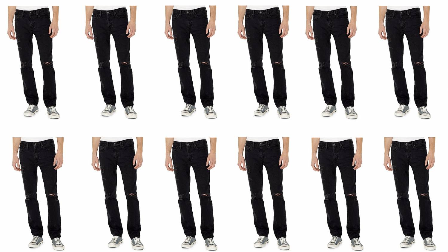 distressed denim, black denim, levi's, casual, jeans, denim
