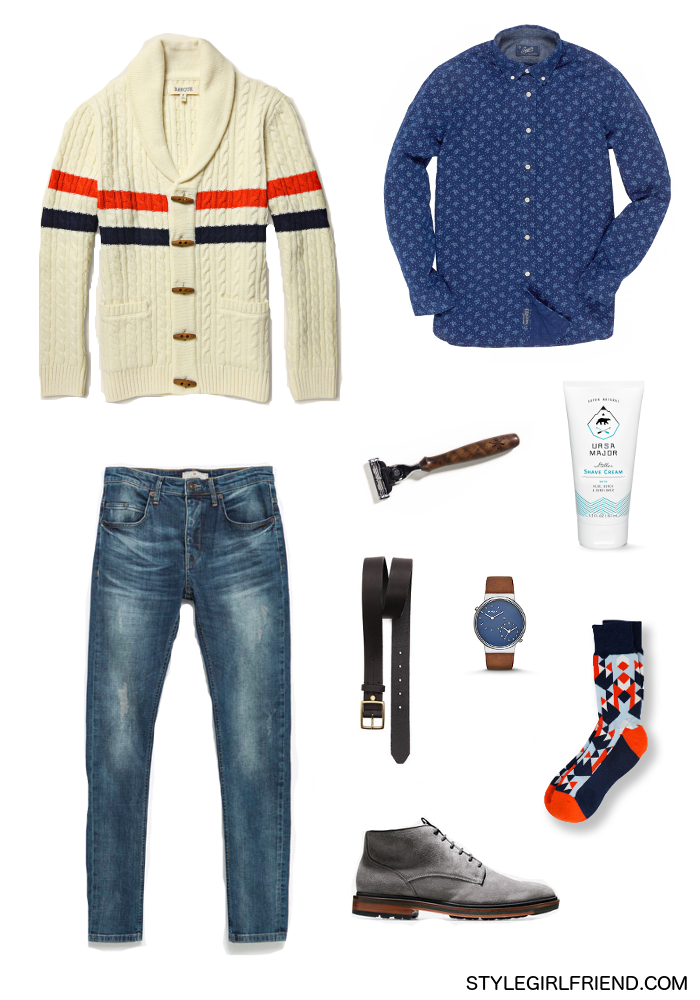 Check styling ideas for「Low-Gauge Knit Sweater、Solid Flannel