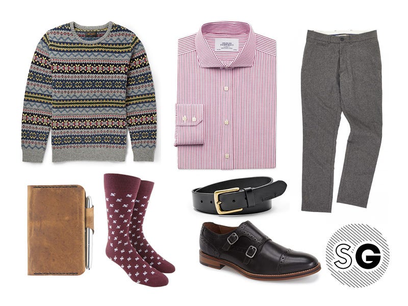 how to wear a fair isle sweater