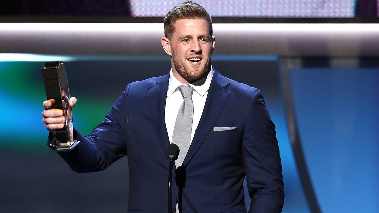 jj watt nfl honors, jj watt style, jj watt nfl honors 2016