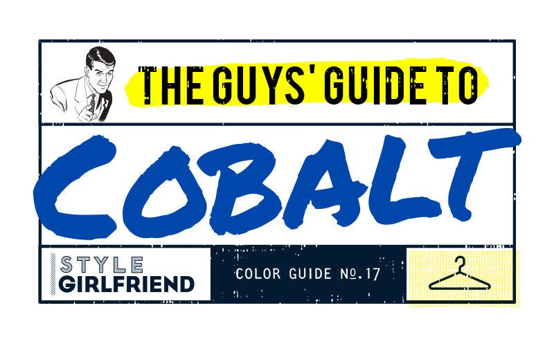 style girlfriend, color guide, cobalt blue,