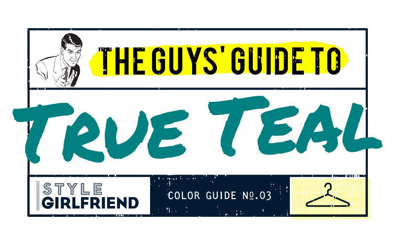 color guide, menswear, outfit inspiration, how to wear, teal