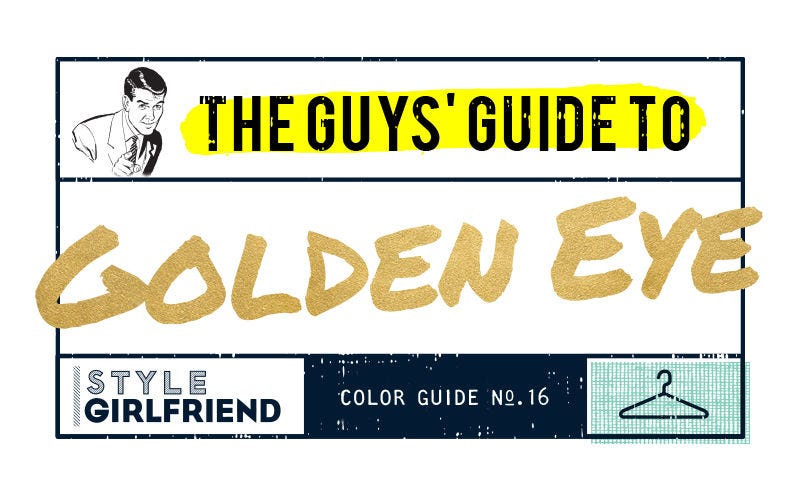 color guide, menswear, outfit inspiration, how to wear, golden