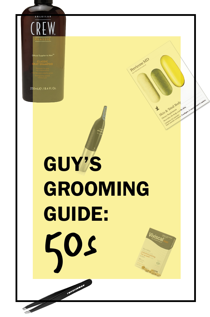 grooming, men's grooming, skincare, aging, guys' grooming guide for your 50s