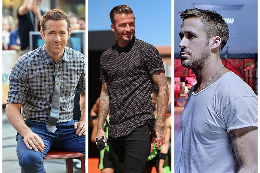 be attractive to women, tips for men to look instantly more attractive, rolled sleeves, ryan reynolds rolled sleeves, david beckham rolled sleeves, ryan gosling rolled sleeves