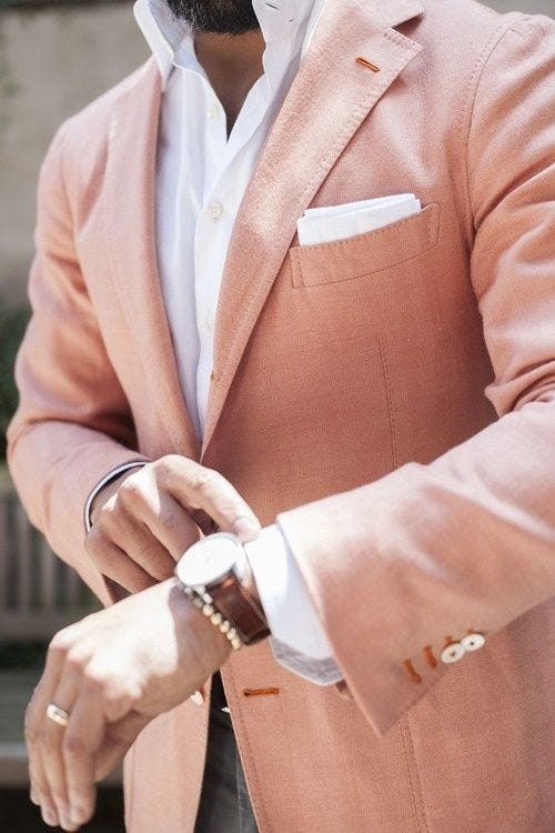 light pink shirt outfit