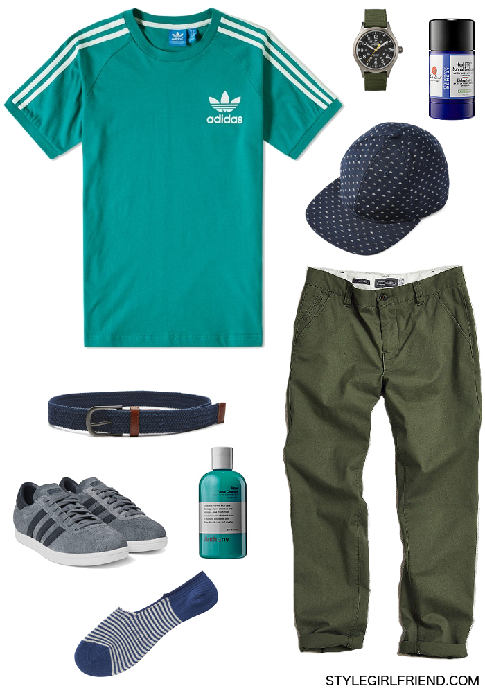 Teal shirt cheap outfit men