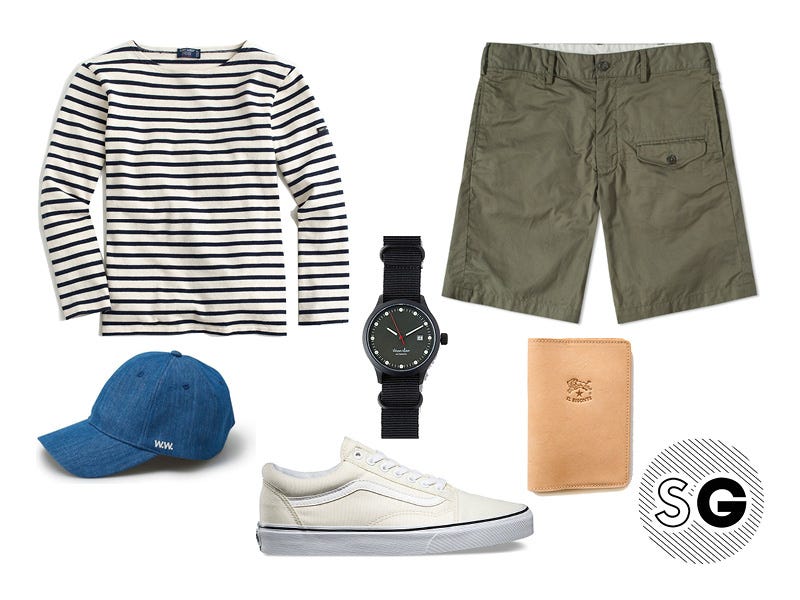 breton, stripes, cargo, vans, wood wood, st. james, engineered garments, shorts, military