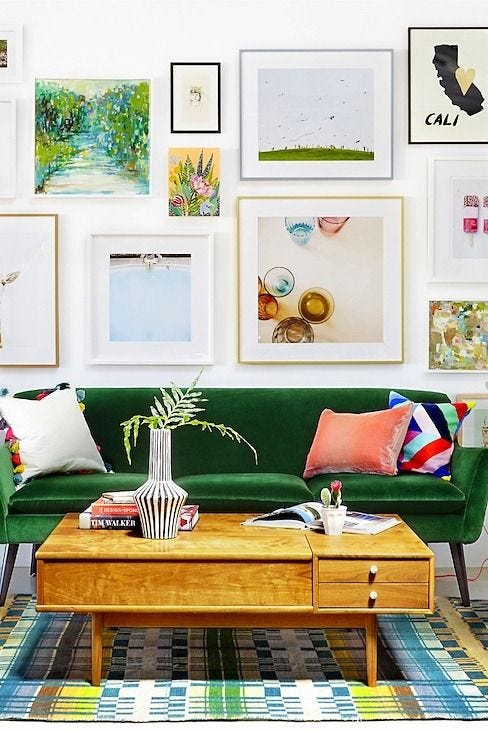 colorful home decor living room