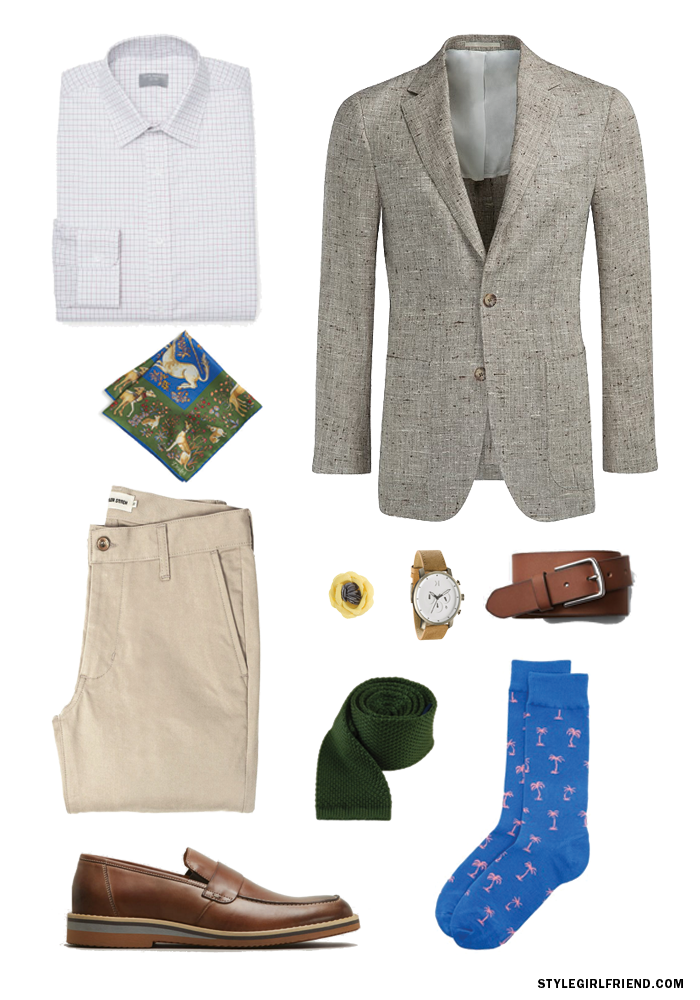 how to wear evergreen, evergreens, how to wear green, men's style, summer style, faherty swim trunks, penny loafers, green shirt