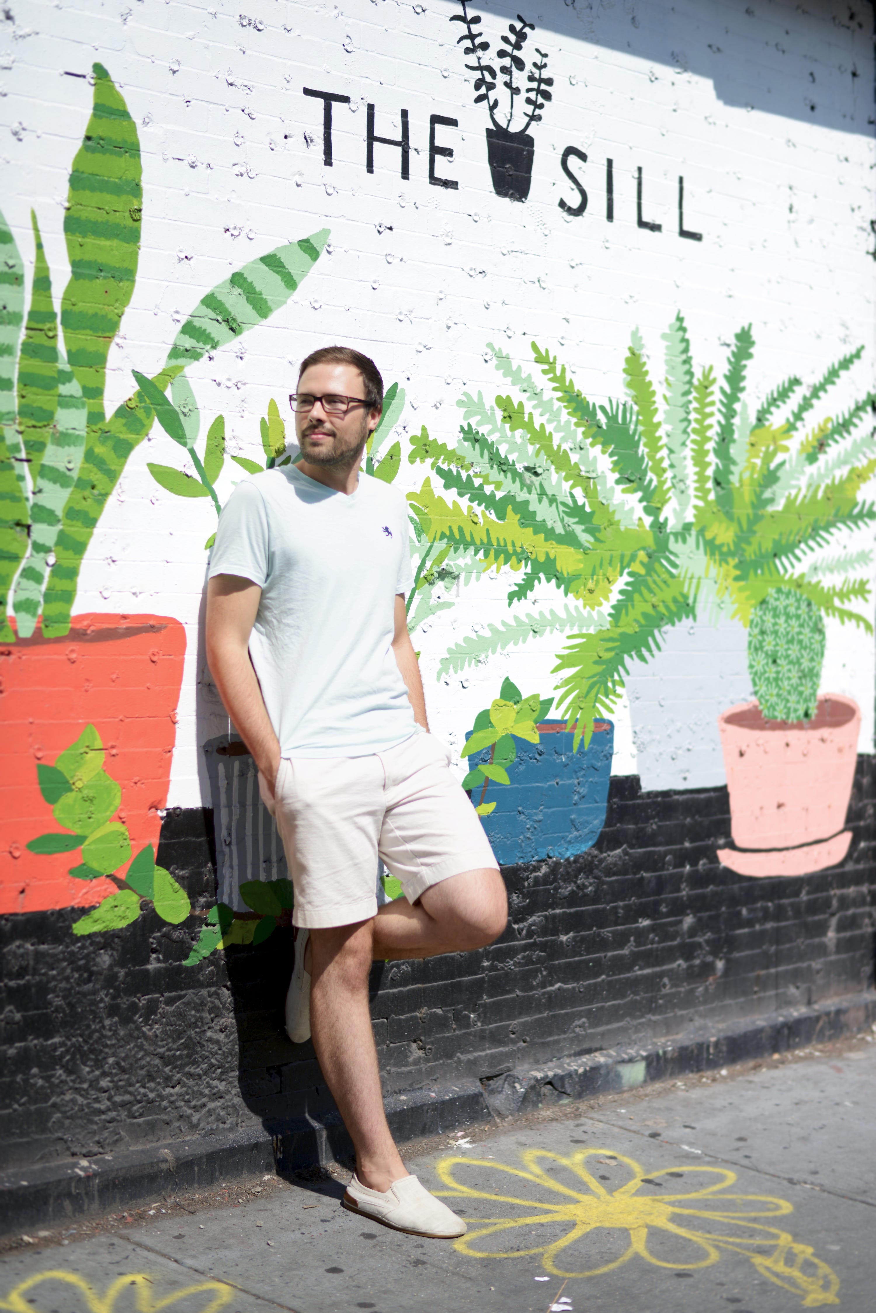 christopher the sill, the sill, plants, office style, what he wore, what he wore the sill office style