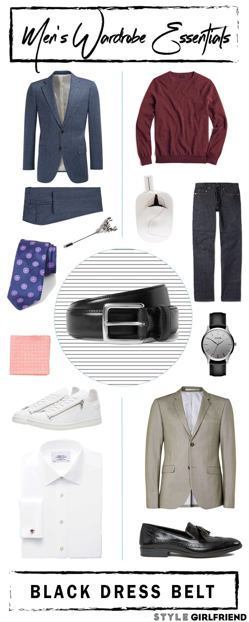 The 4 Belts Every Guy Should Own In His Closet  Mens business casual  outfits, Shirt outfit men, Blue shirt outfits