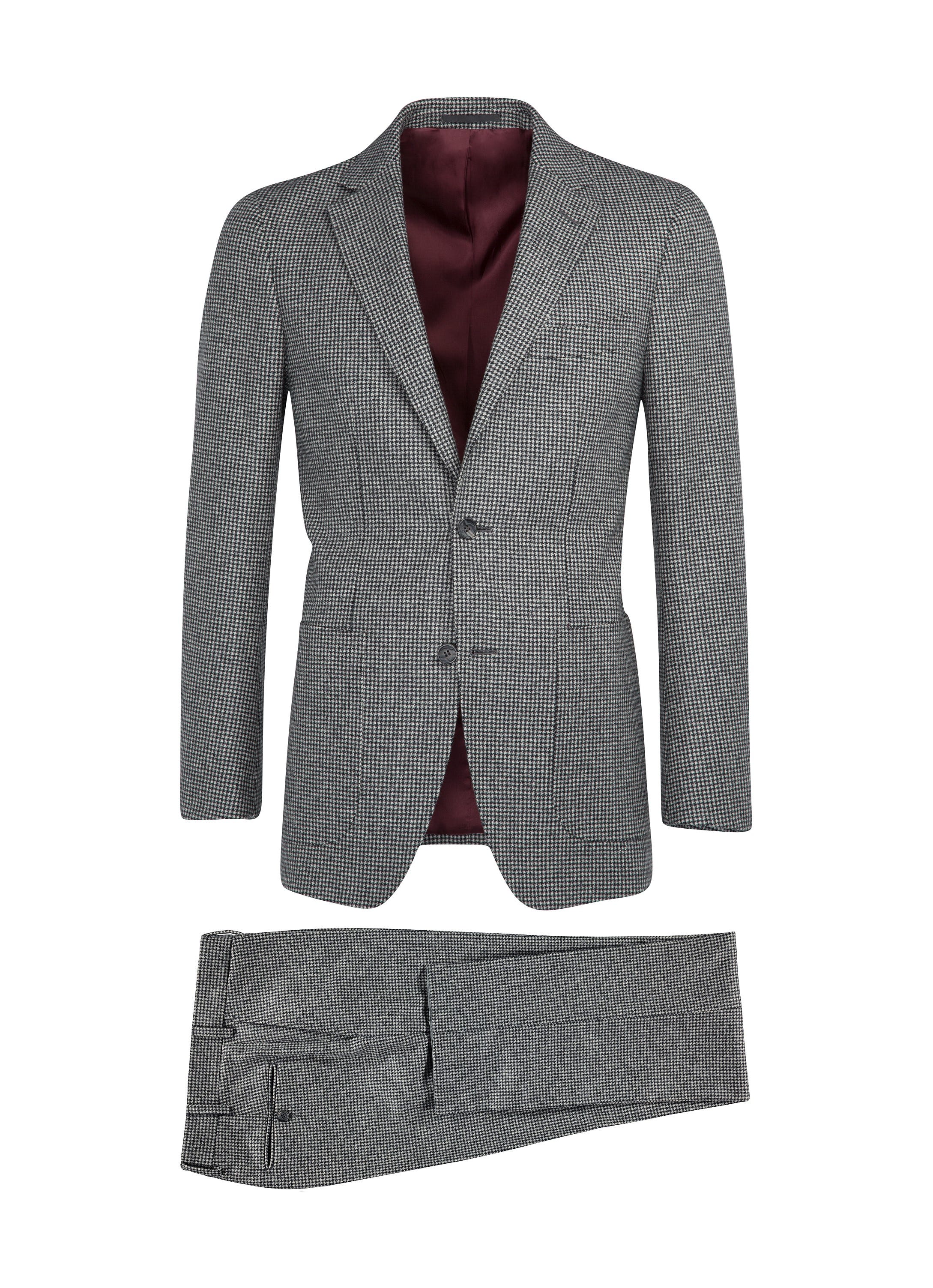 Pied De Poule Grey Suit, Suit Supply, Houndstooth,