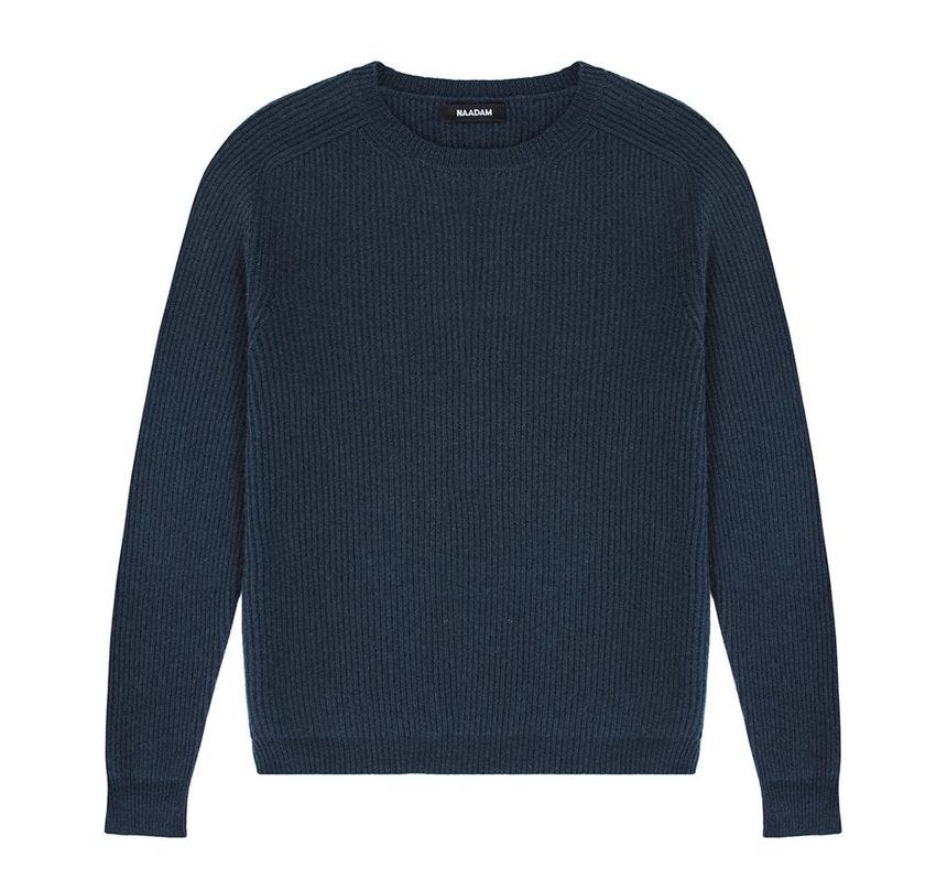  Galliard Merino Cashmere Rib Crewneck