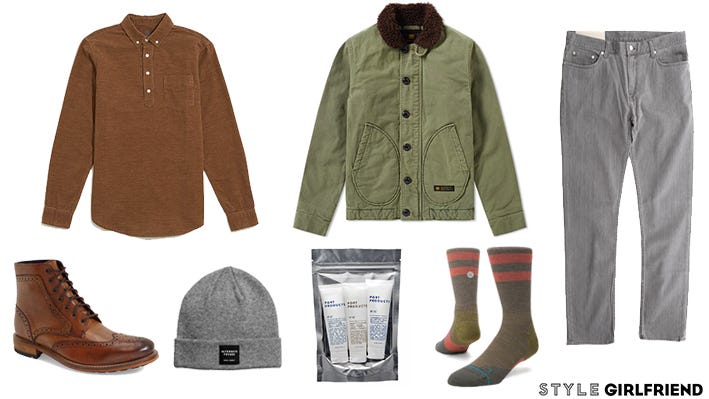 ski weekend outfit for guys