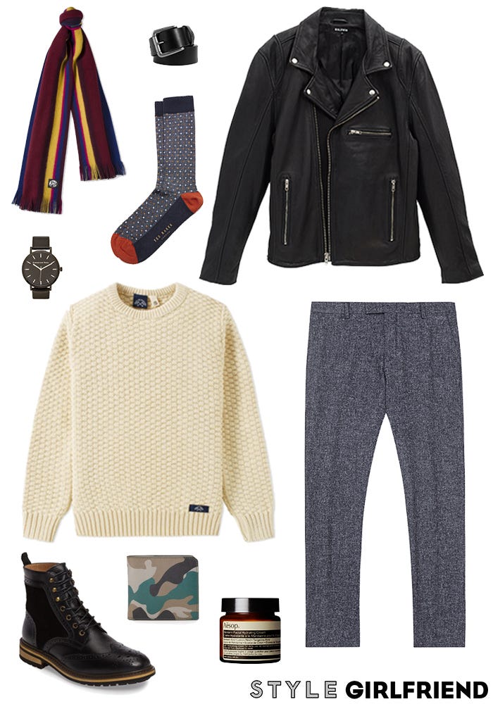 men's winter date night outfit