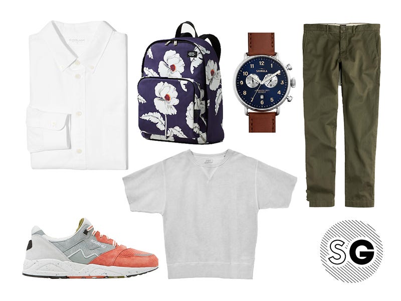 short sleeve sweatshirt, karhu, jack spade, shinola, everlane, j.crew