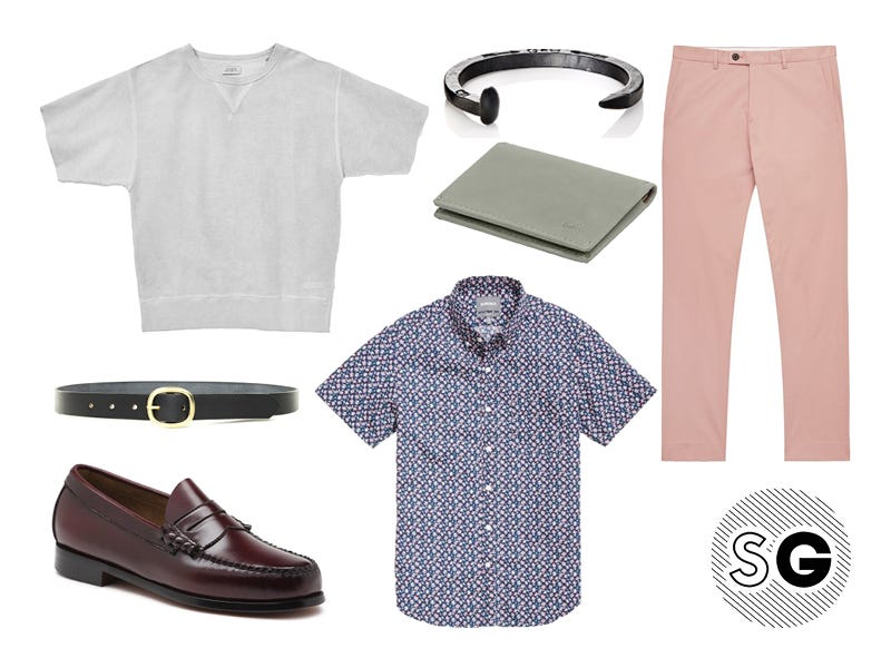 short sleeve sweatshirt, saturdays nyc, reiss, bonobos, bass, giles & brother, bellroy