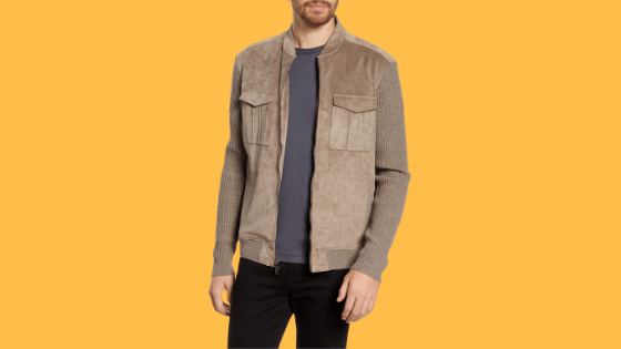 How To Wear A Suede Bomber Jacket/How To Style A Brown Suede Bomber Jacket  