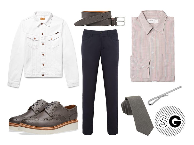 tech pants, office style, work, theory, grenson, david donahue, the tie bar, everlane, johnston & murphy