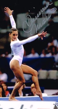 Dominique Moceanu of the '96 Olympic Gymnastics team, real guy style, reader spotlight