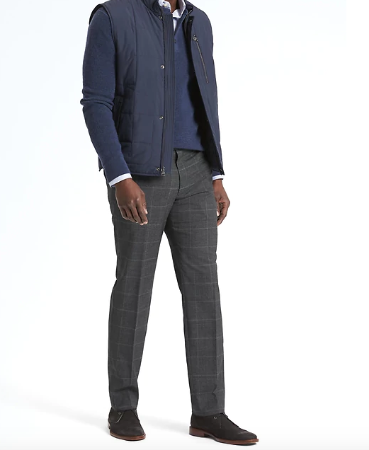 banana republic windowpane dress pants