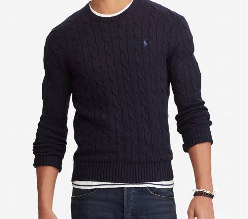 mens cableknit sweater