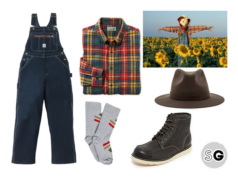 overalls, scarecrow, halloween, costume ideas, halloween costume