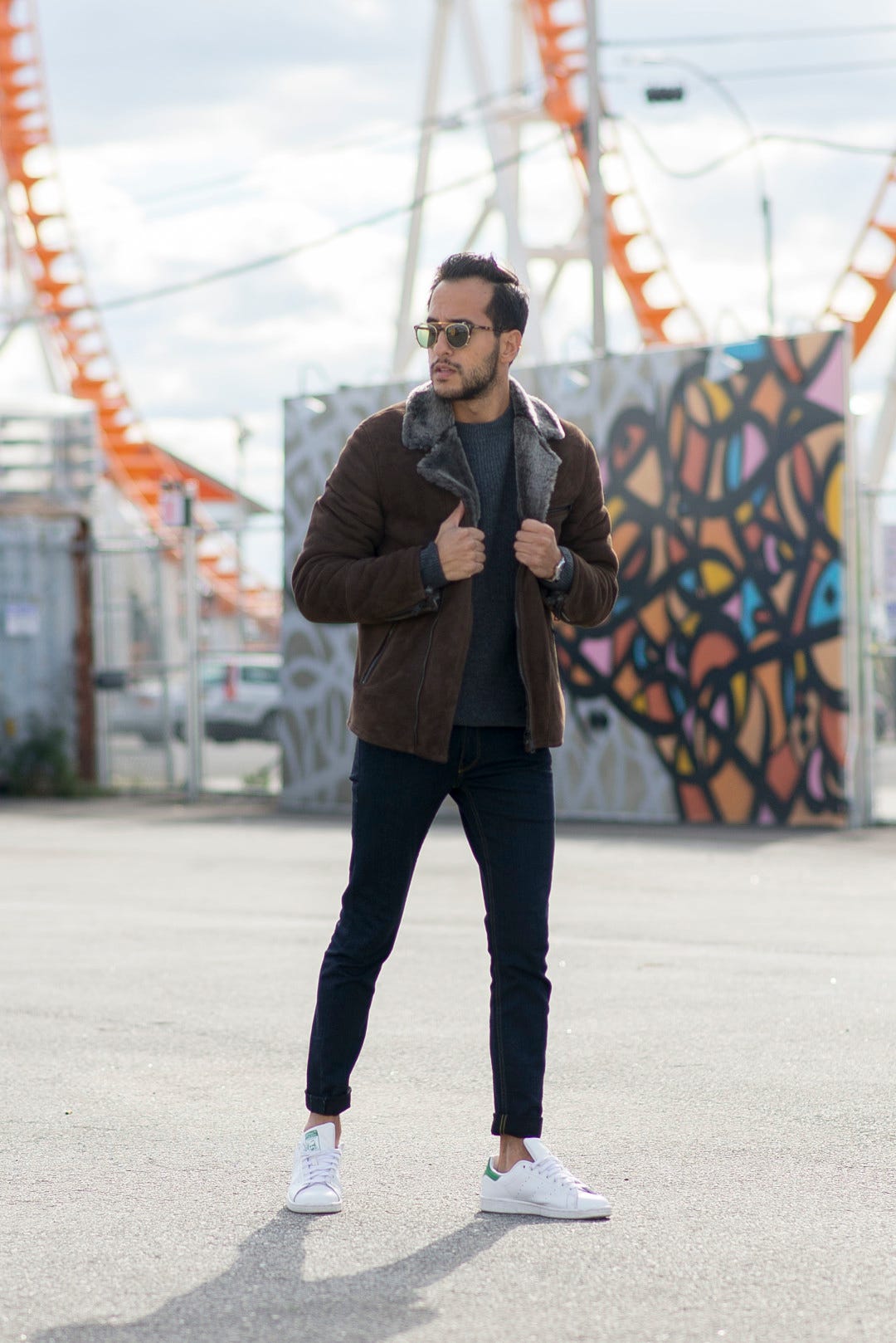 moti ankari how to wear a shearling jacket