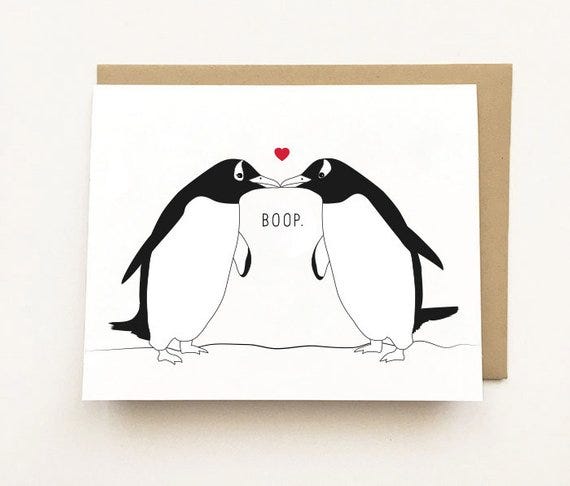 boop valentines day card