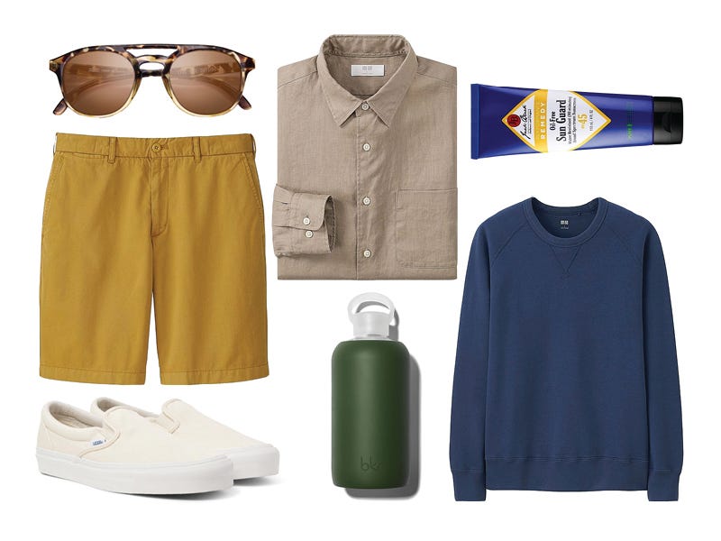 how to wear a linen shirt with shorts