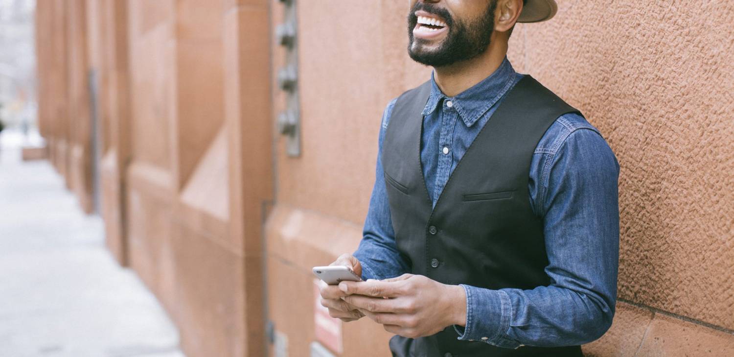 smiling man