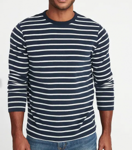 old navy blue white striped shirt