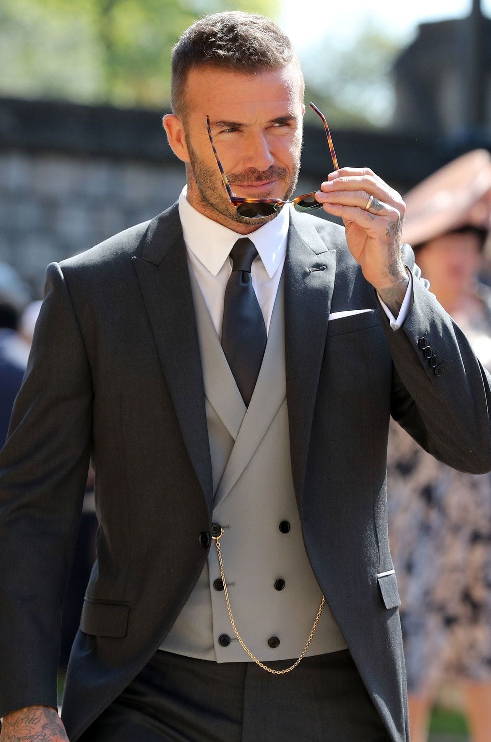 david beckham at royal wedding