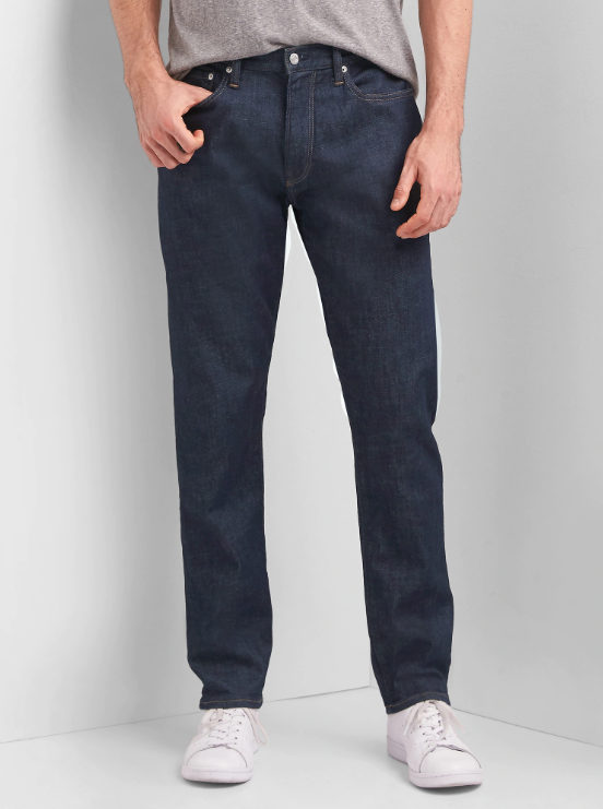 gap athletic fit jeans, men's capsule wardrobe