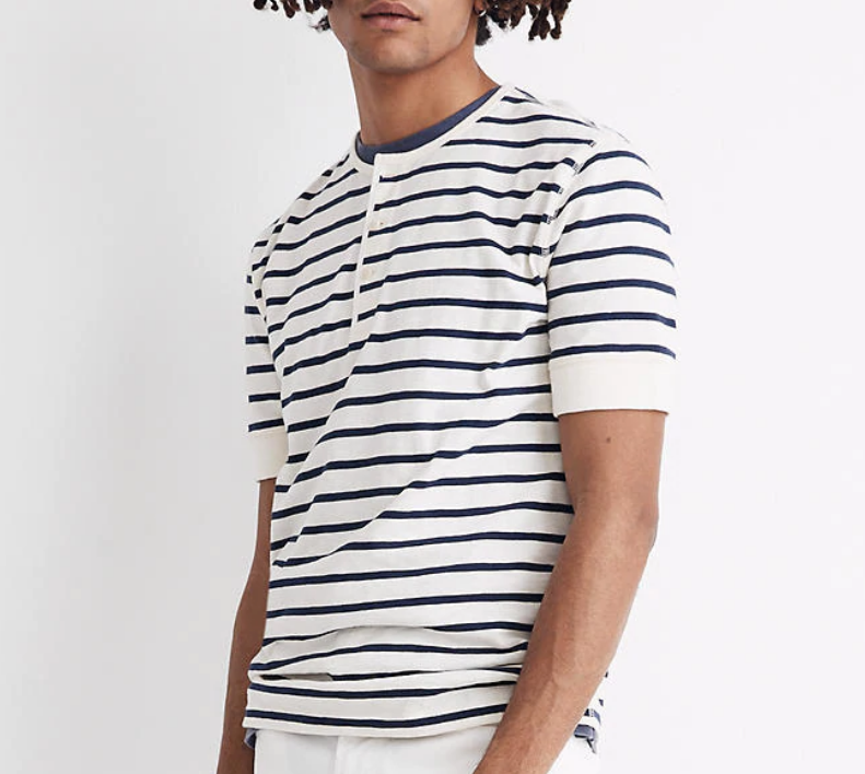 madewell breton stripe shirt for men