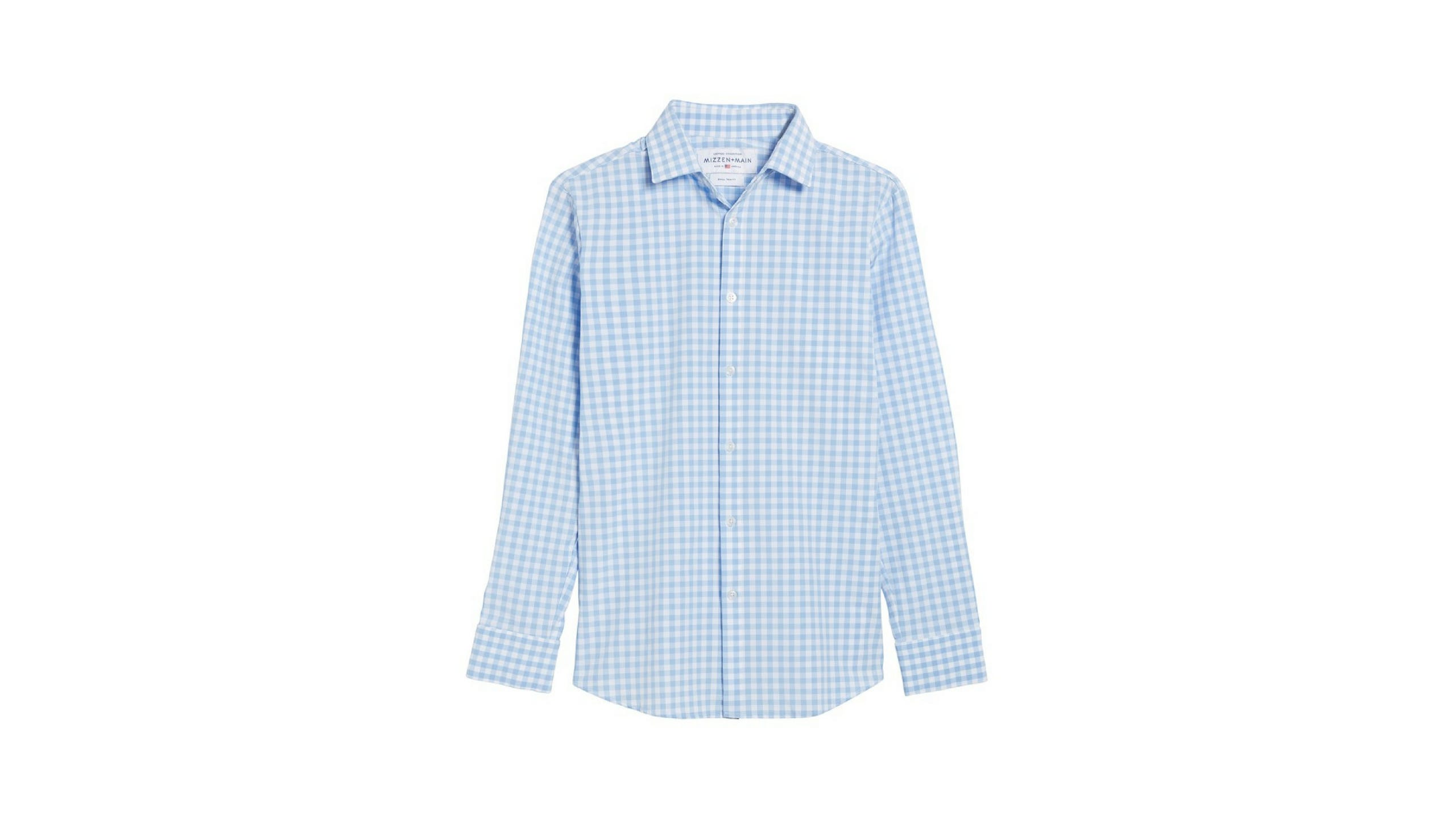 mizzen and main gingham shirt