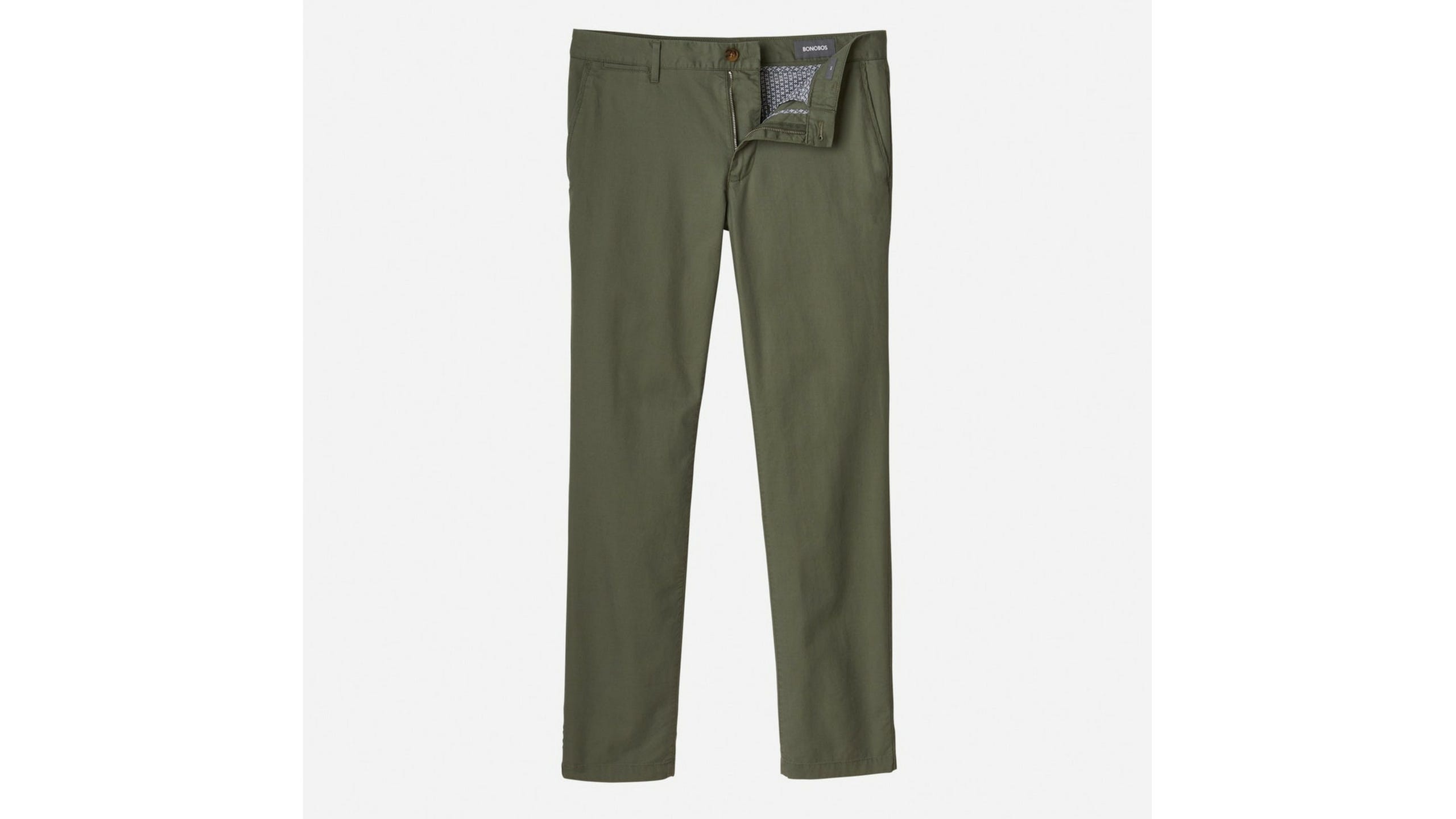 summer work wardrobe green bonobos chinos