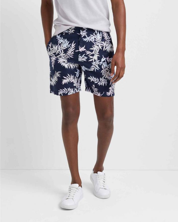 club monaco blue patterned shorts