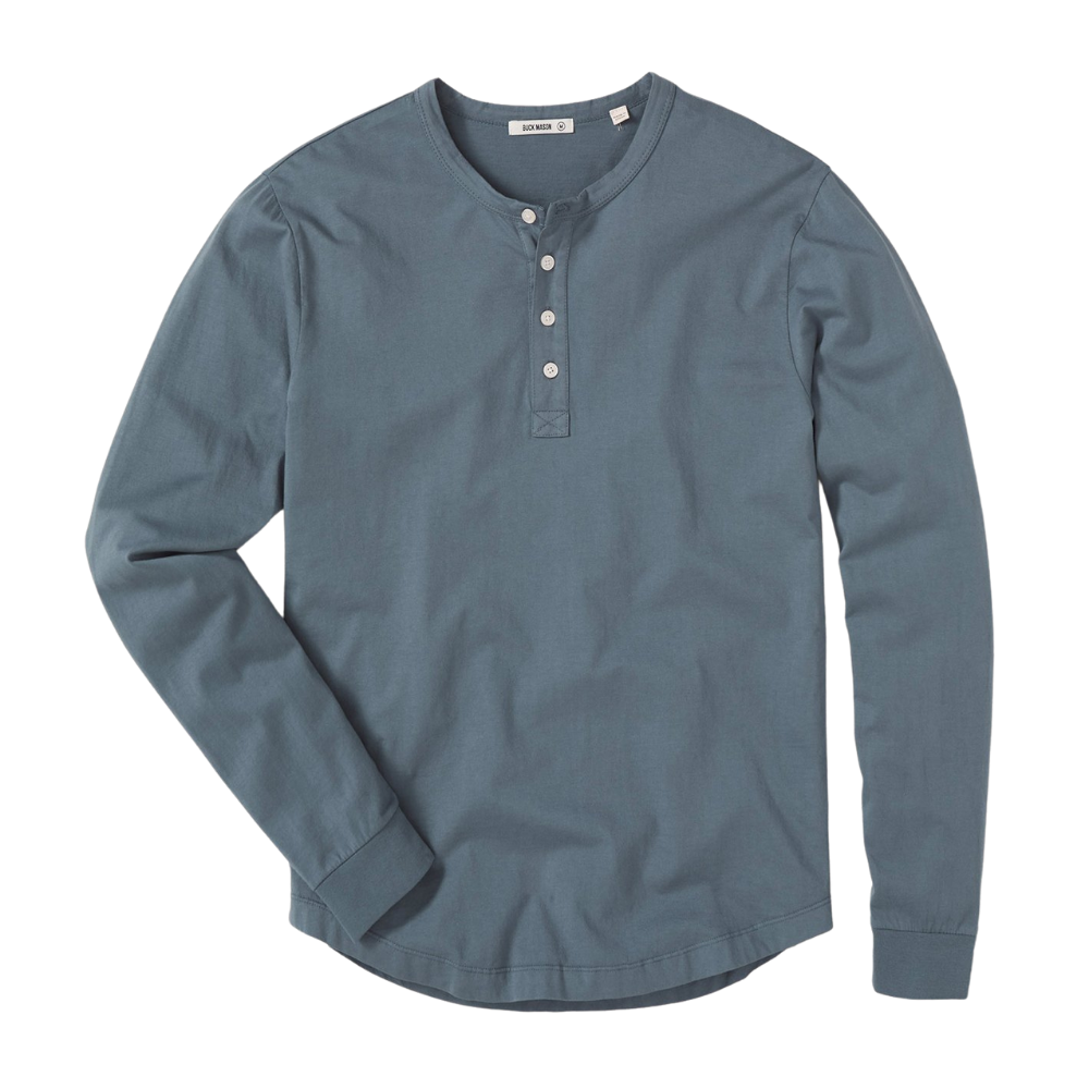 buck mason curved hem henley